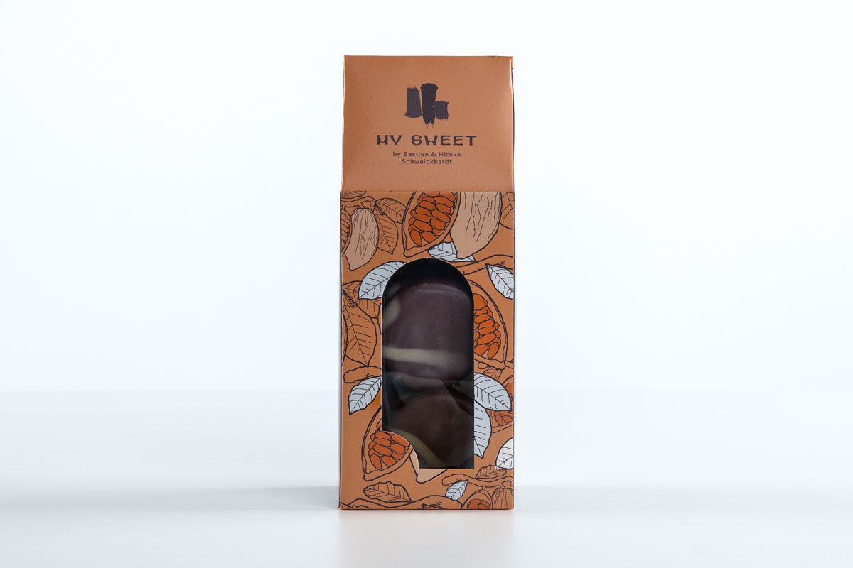 Biscuit sablé enrobé de chocolat 120gr